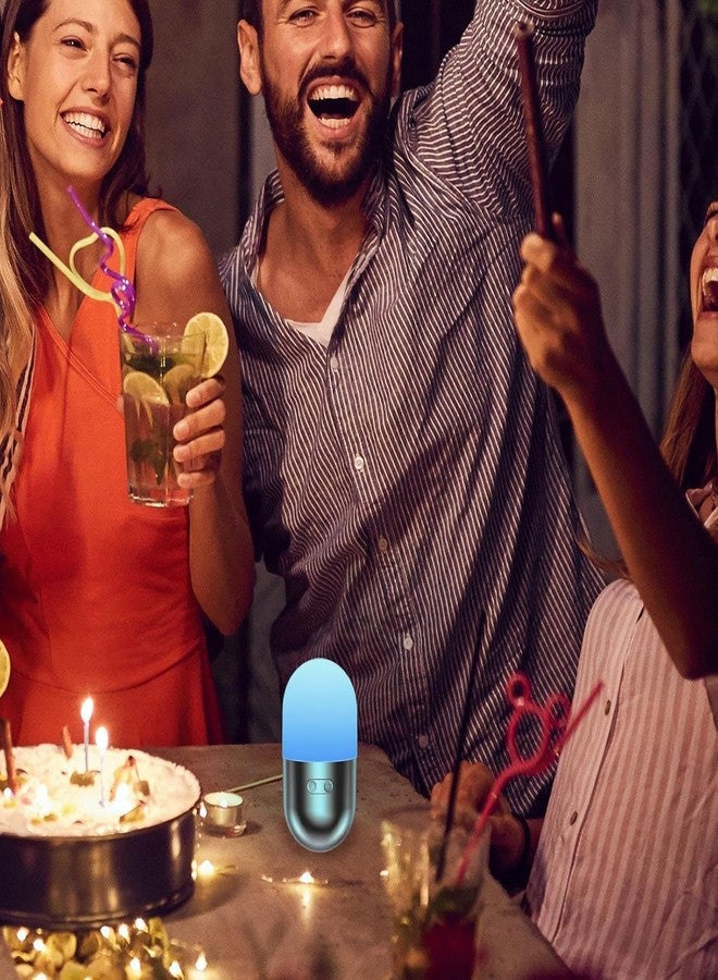 RAMPKD مصباح تخييم قابل لإعادة الشحن من RAMPKD على شكل كبسولة، مزود بمصباح ليلي متغير الألوان RGB، وإضاءة محيطية لموقع التخييم - Image 2